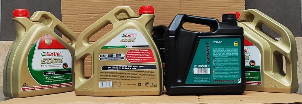 Oleo Castrol Edge 10w60 / Óleo Agip Racing Eni Sport 10w60 / Repsol
