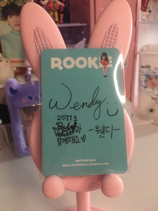 kpop photocard | red velvet wendy rookie