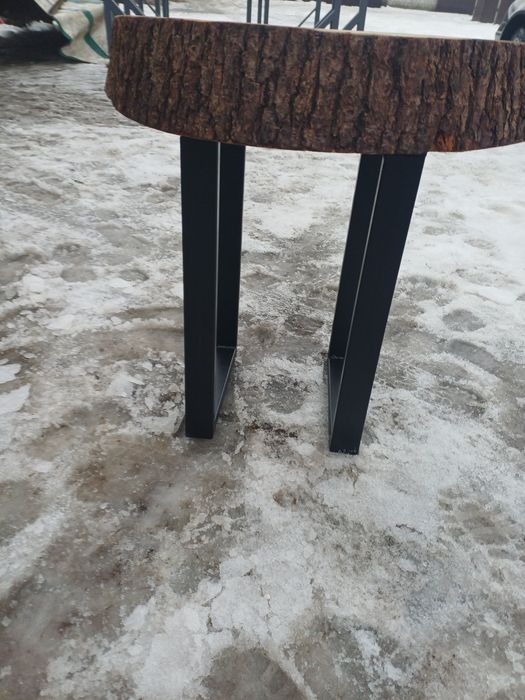 Stolik debowy nowy średnica 60cm gr 10cm wys 60cm