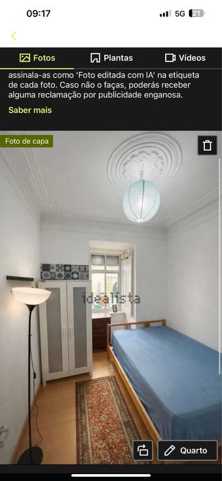Arrendamento de Quarto em beato