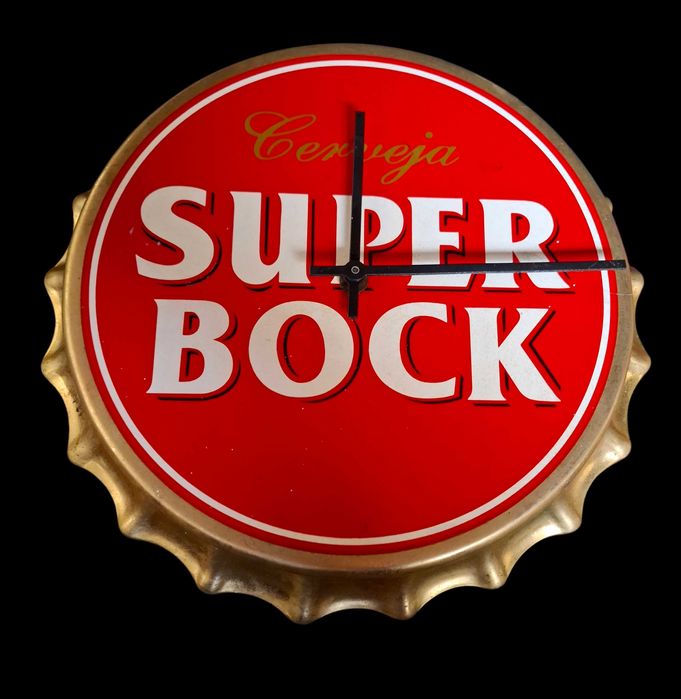 Relogio de parede carica superbock