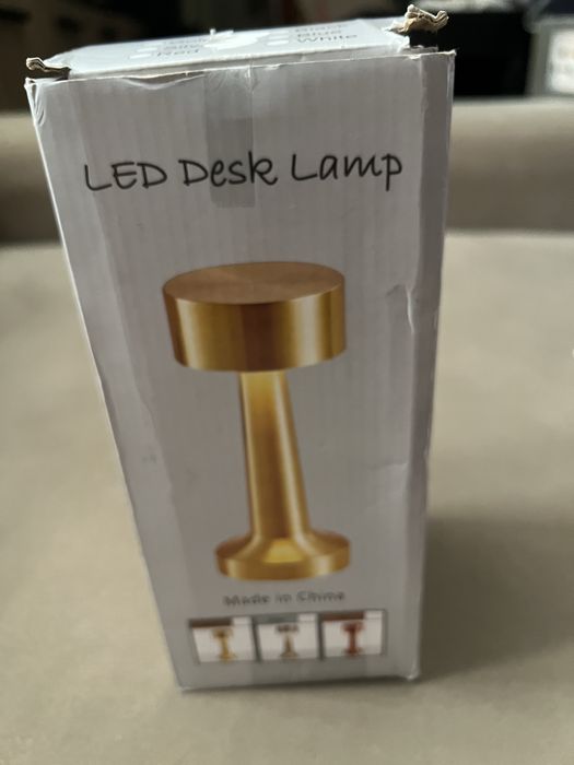 Luz Led candeeiro dourado