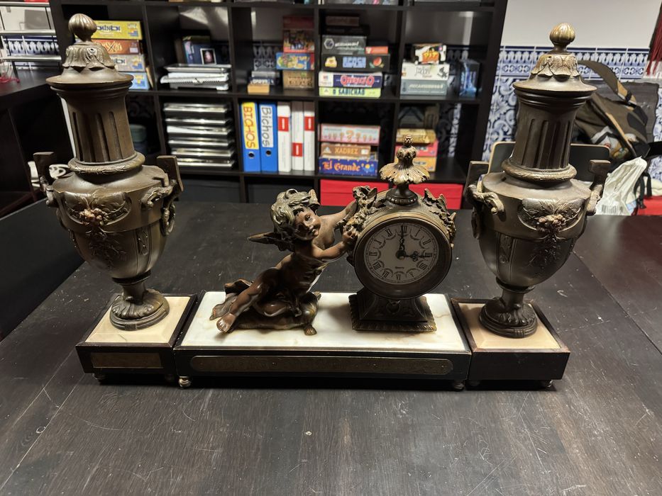 Relogio de mesa antigo vintage