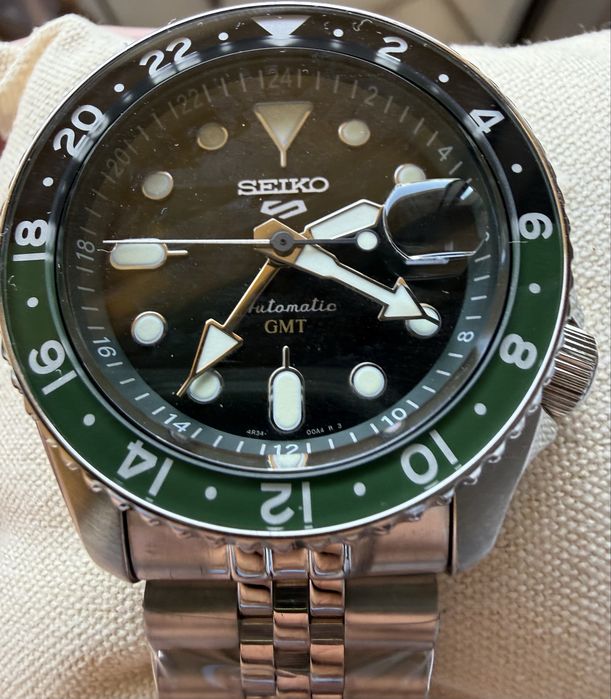 Seiko SSK035K1 novo , GMT automático
