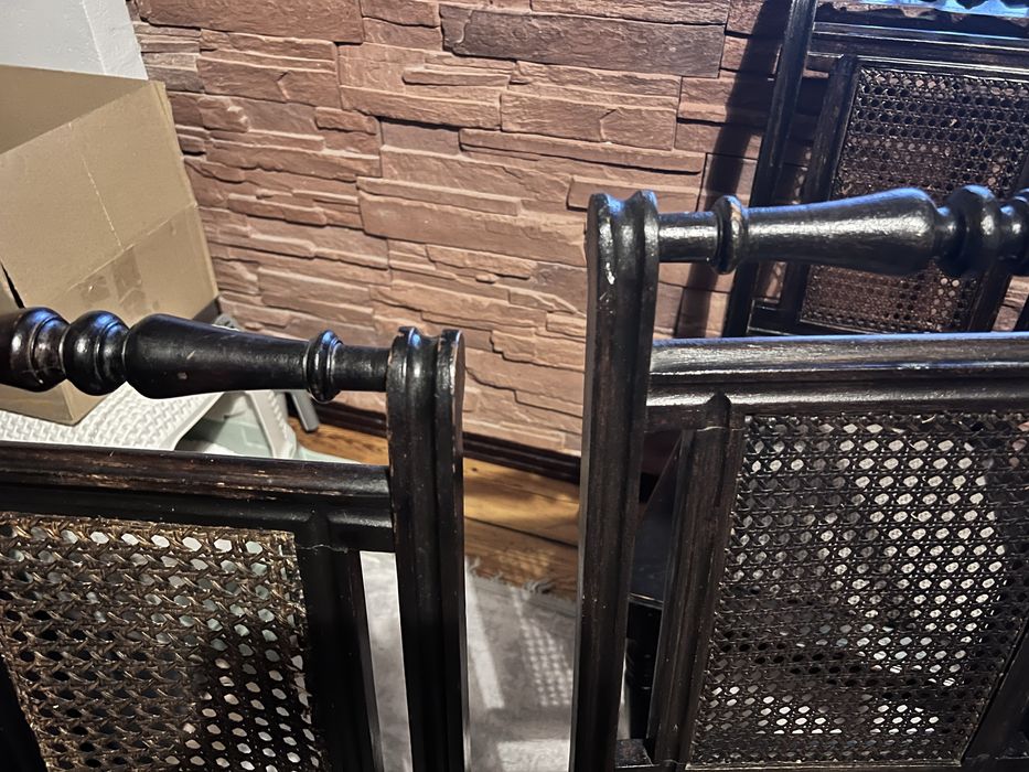 Krzeła 6szt stare rzezbione zdobienia