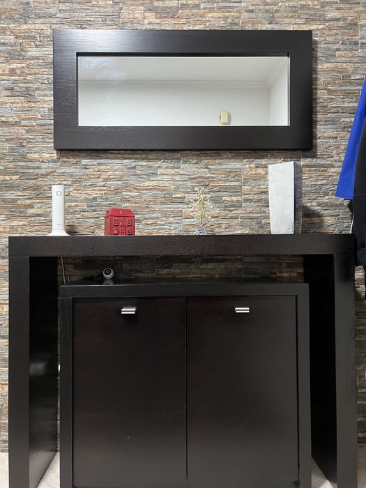 Movel entrada, consola e espelho