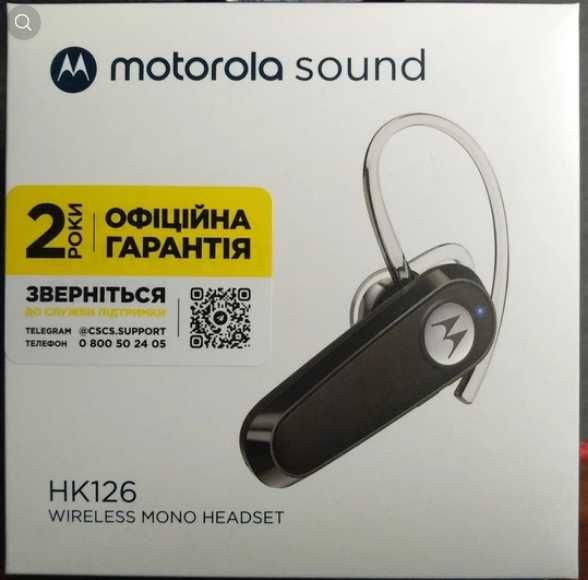 Bluetooth-гарнітура Motorola HK126 Black нова