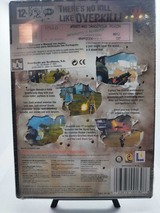 Armed and Dangerous PC CD-ROM Selado Novo Raro LucasArts