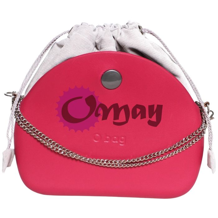 organizer OBAG MOON LIGHT Komin Welur szary jasny 2 kieszenie OMAY