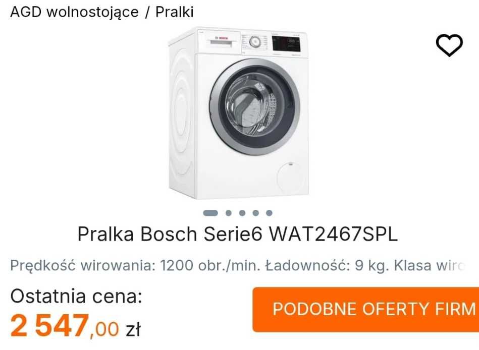 Pralka Bosch 9kg