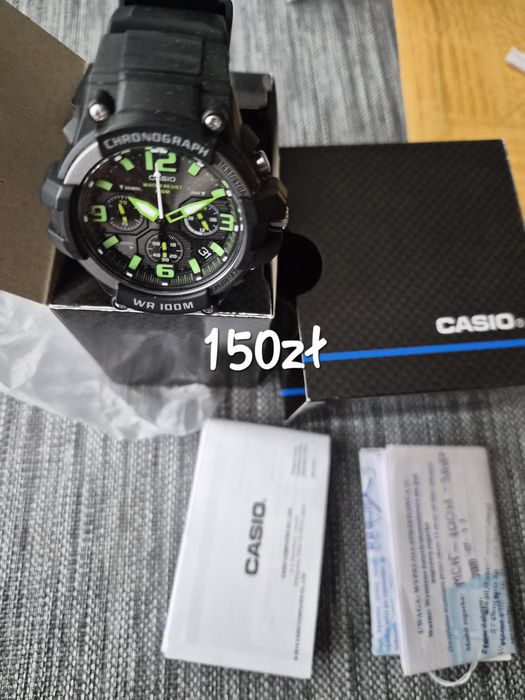 Zegarek męski Casio Collection MCW-100H-3AV Chronograph – Pudełko / Stan bardzo dobry