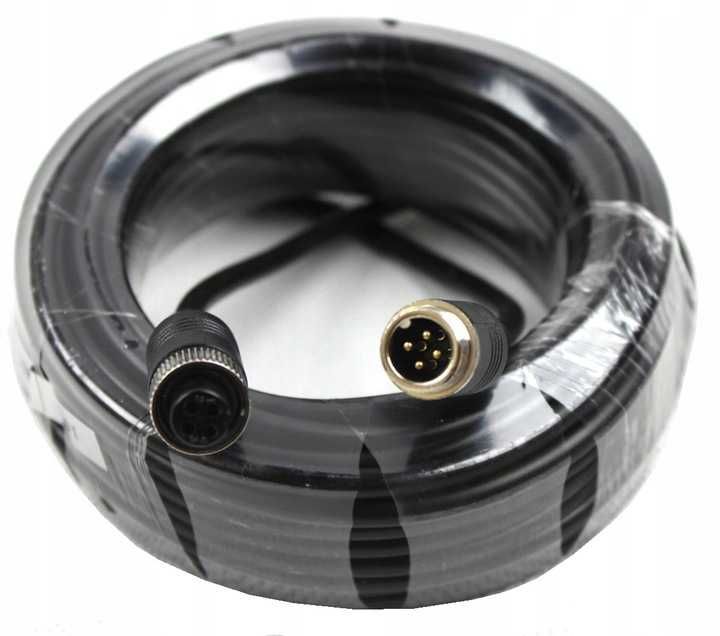 Przewód przedłużacz kabla kamery 4PIN 15m, AHD, NOWY !!!