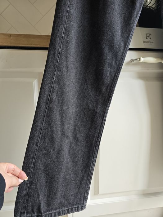 Jeansy Reserved nowe r.44 proste wysoki stan szare