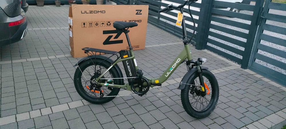 Ulzomo DOLPHIN 20-Calowy Składany Rower Elektryczny Manetka