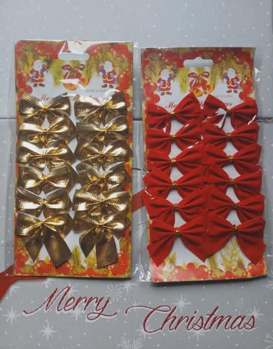 Kokardki na choinkę zestaw