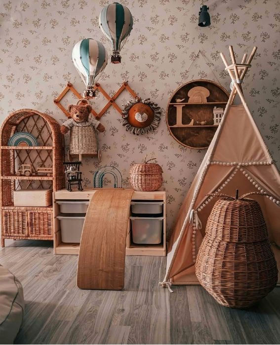 Kosz Jablko stojące duże wiklinowe naturalne handmade pojemnik