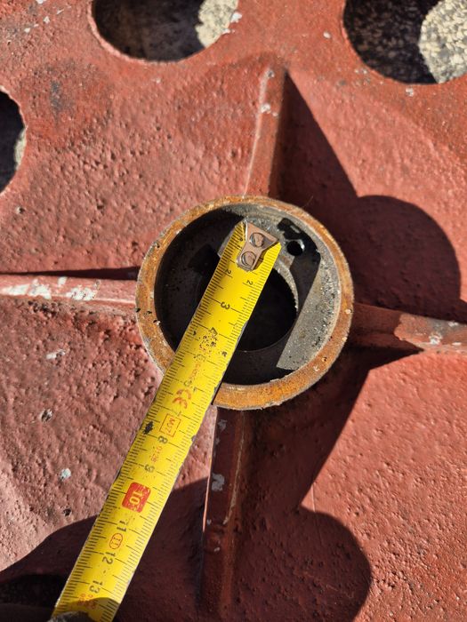 Koło pasowe żeliwne – średnica ok. 45 cm – na 2 paski klinowe