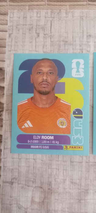 2 cromos Curaçau Mundial 2026