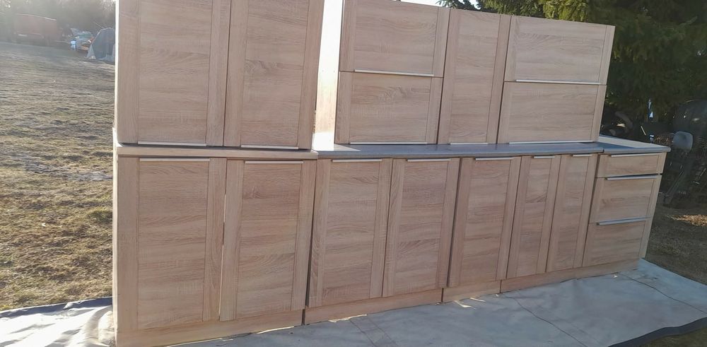 Meble kuchenne plus zlewozmywak 9 szafek