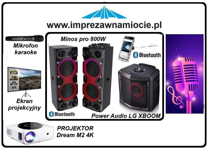 Namioty imprezowe handlowe głośnik grill bemary warniki ławy kostkarka