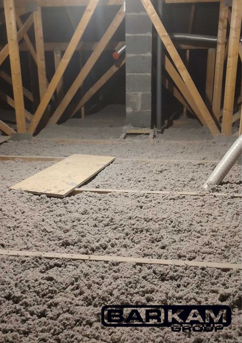 Ocieplenie wełną celulozową, Nadmuch celulozą