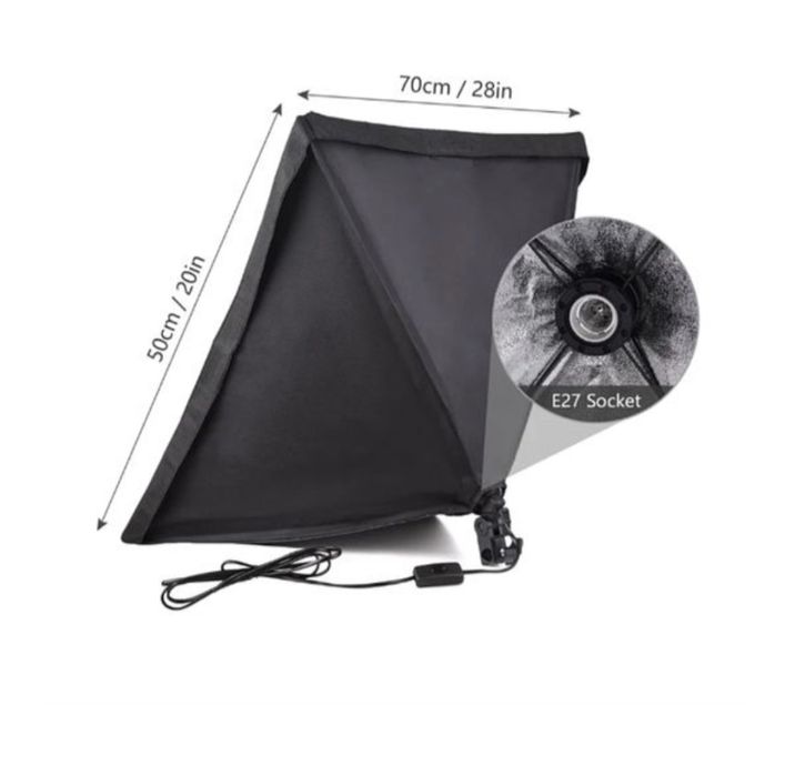 Комплект  світла | софтбокс 50х70 см+Стійка+led лампа 85w