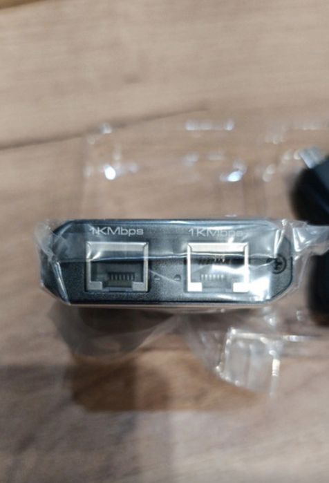 Splliter LAN 1x2 Adapter Rozdzielacz internet Switch 2xRJ45 Ethernet 1