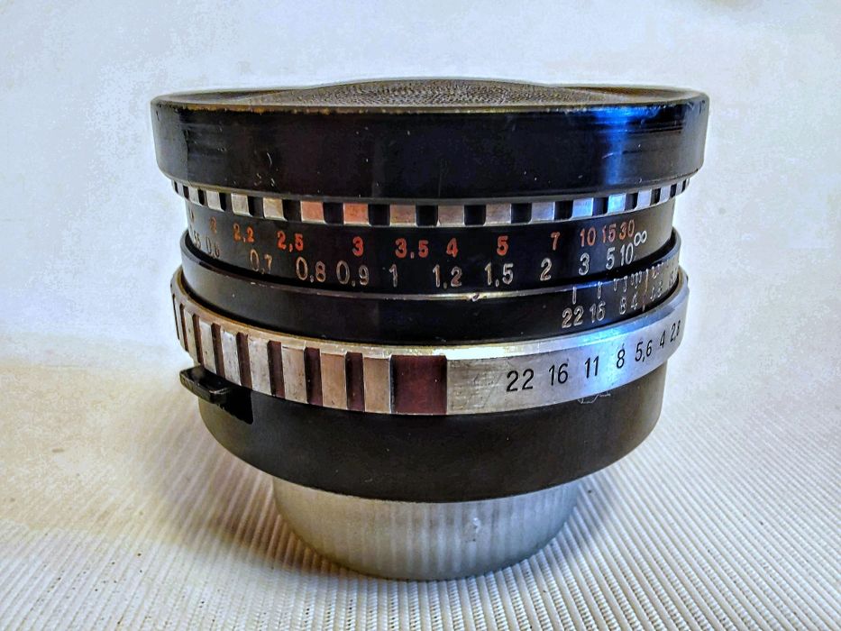 Фотообьектив Tessar 2,8/50 Carl Zeiss Jena DDR "zebra",резьба М42