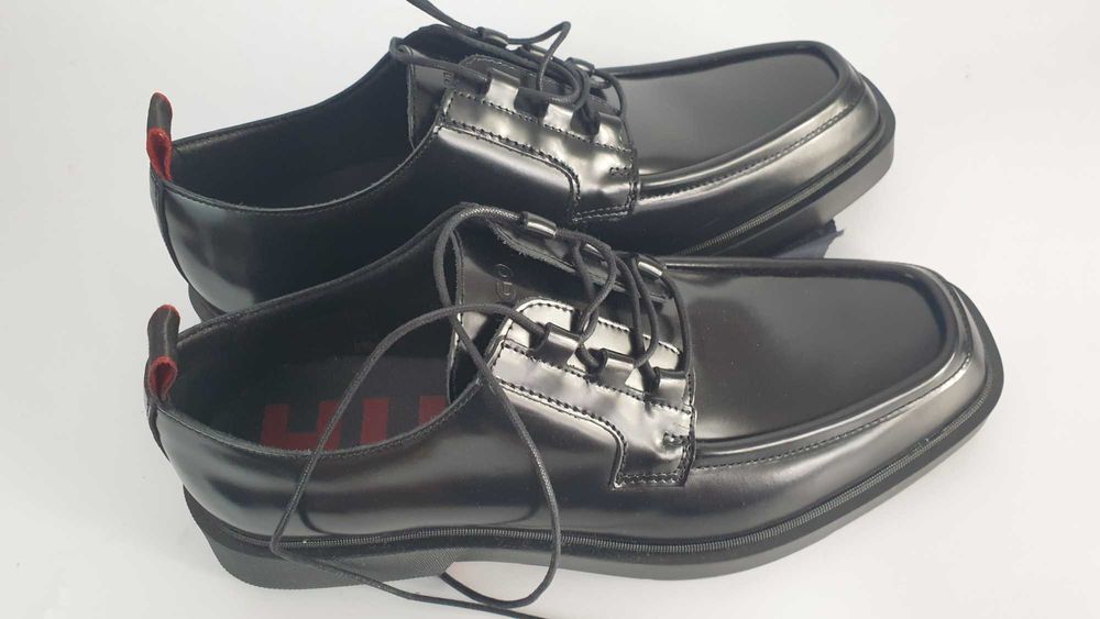 HUGO Półbuty Iker Derb  Czarny rozmiar  40