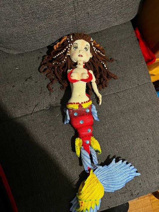 Boneca Sereia em croché