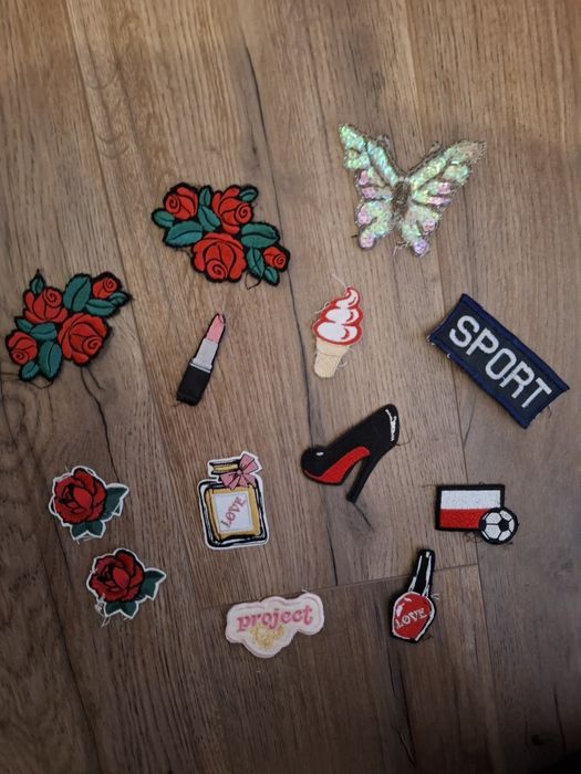Zestaw naszywek na ubrania