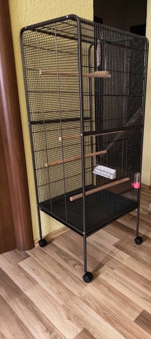 Klatka dla papug ptaków egzotycznych woliera 146 cm na kółkach Nowa