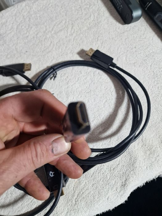 Kabel DisplayPort DP - HDMI o długości 2 metrów.Nowy 100 %sprawny