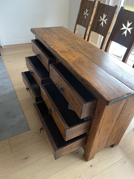 Zestaw mebli Ludwik Newline – kolekcja Clash (dąb lity)