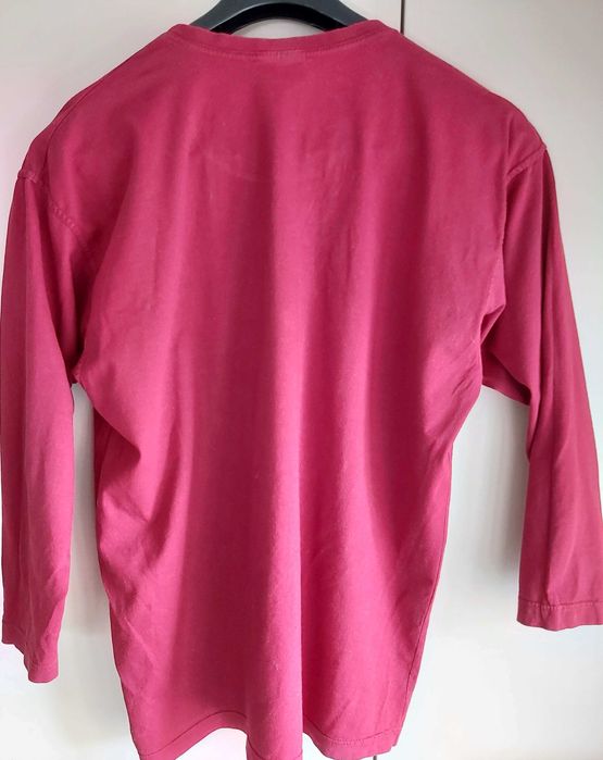 Bluzka z długim rękawem 100% bawełna bordo rozm. M/L