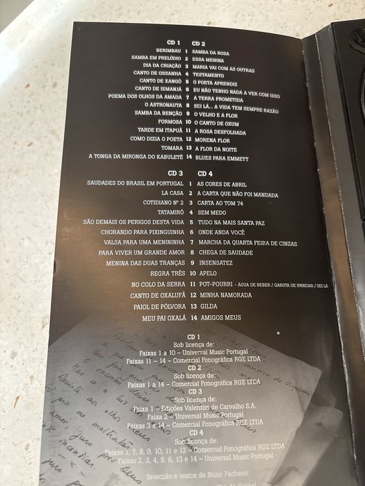 Colectanea CD’s Vinicius de Moraes