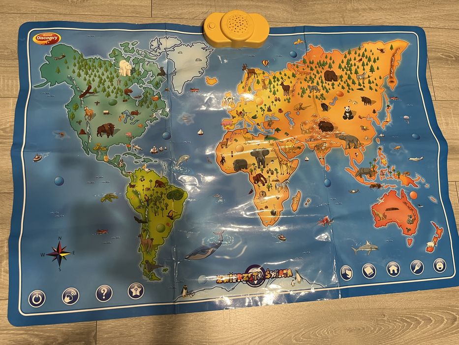 DUMEL Zwierzęta Świata mapa