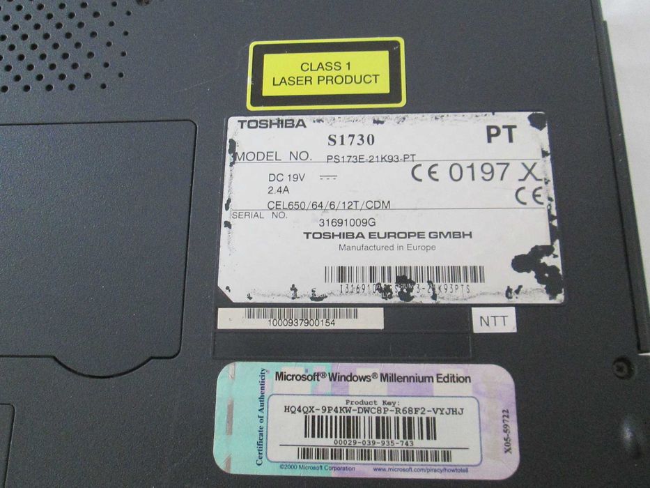 Computador Toshiba para peças
