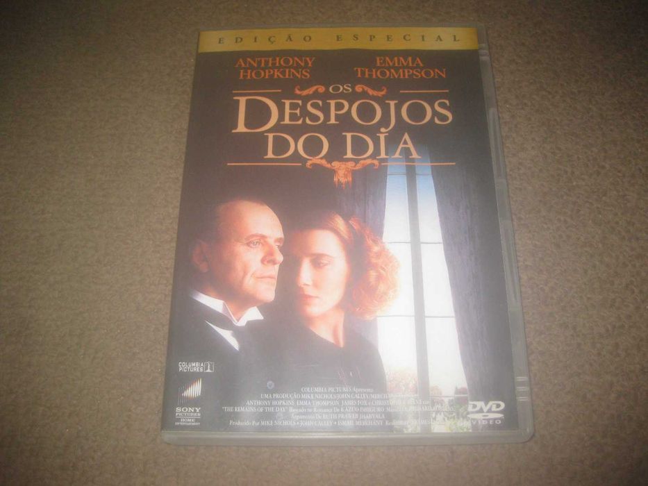 DVD "Os Despojos do Dia" com Anthony Hopkins/Raro!