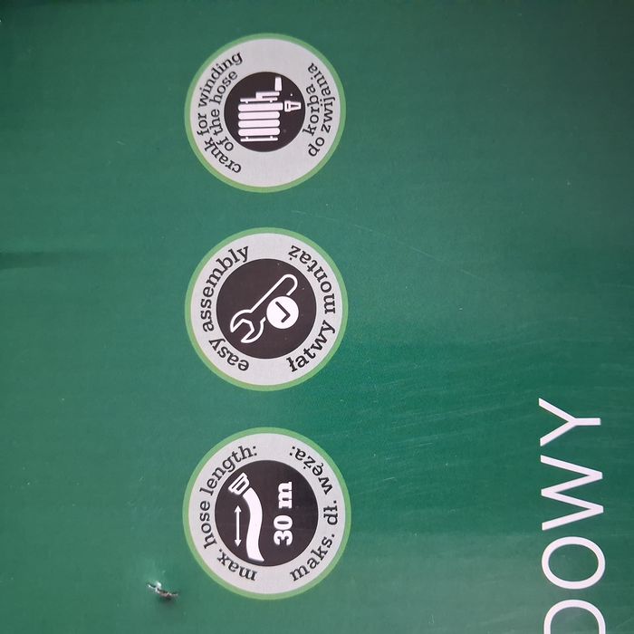Wózek na wąż ogrodowy z korbą do zwijania  ( do 30 m )
