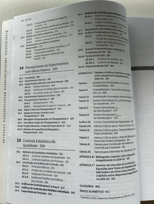 Estatistíca Aplicada e Probabilidade para Engenheiros