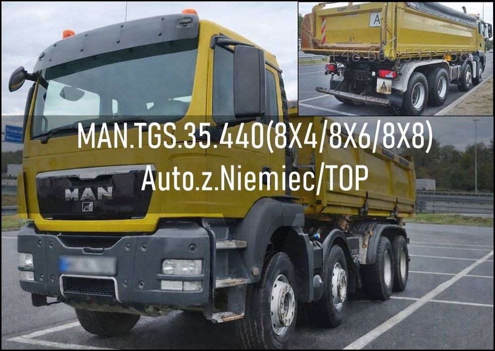 MAN Bezwypadkowy_Serwisowany_TOP-STAN  TGS.35.440/8X4/8X6/8X8/Meiller/Bordmatic/Auto.z.Niemiec
