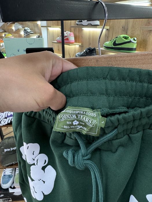 Шорти Denim Tears Green / White Logo