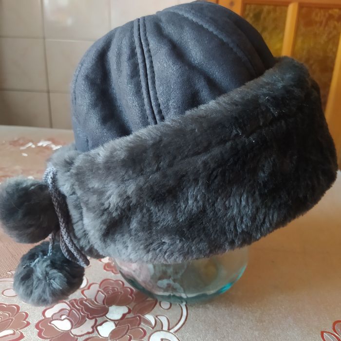 Шапка мехова кожзам