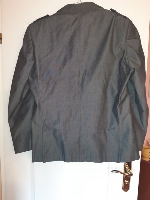 Marynarka Męska Kolor Szary w Paski