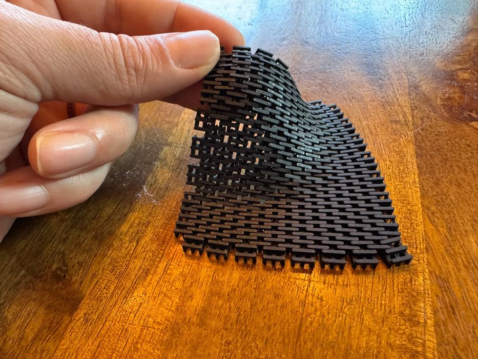 Malha Tipo Cota de Malha Flexível 3D