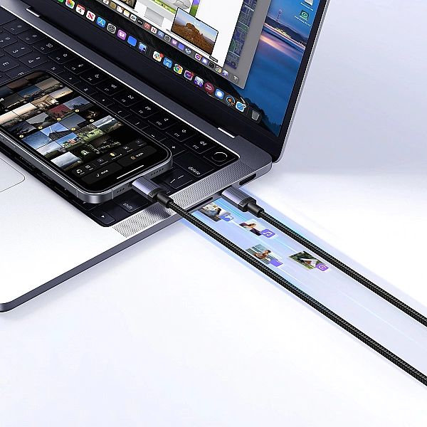 Kabel Ugreen USB-C do USB-C PD 240W 2m - czarny
