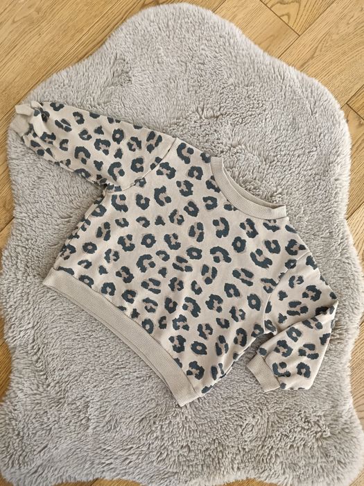 Beżowa bluza panterka H&M 92