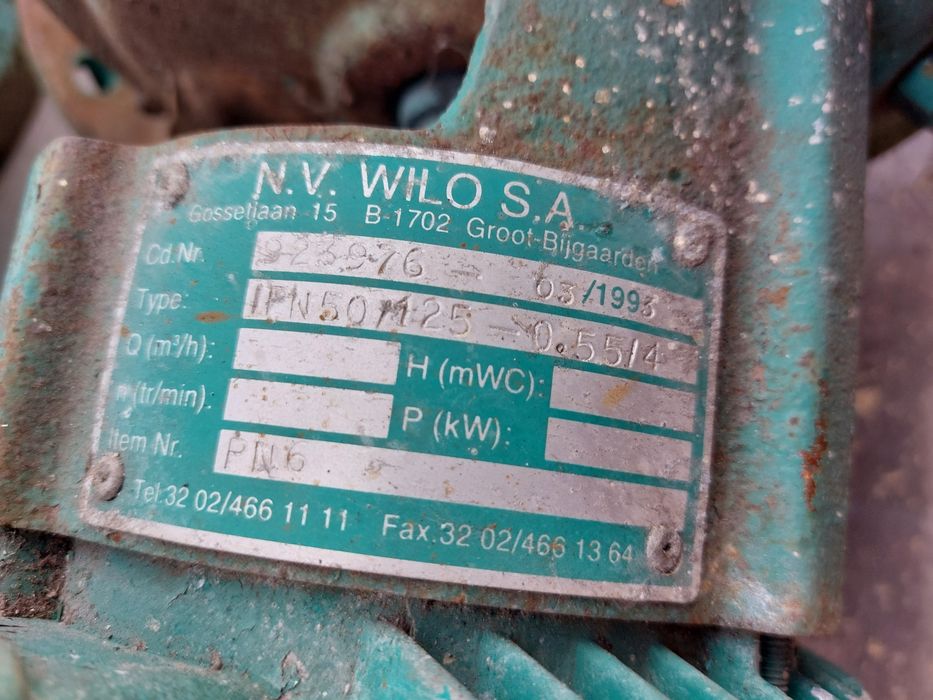 Pompa Obiegowa Wilo IPN50/125 0,55/4