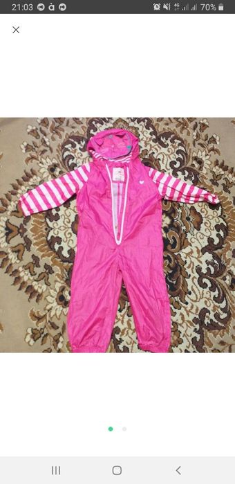 Гортаем,грязепруф куртка,дощовик,дождевик непромокайка 98-104см